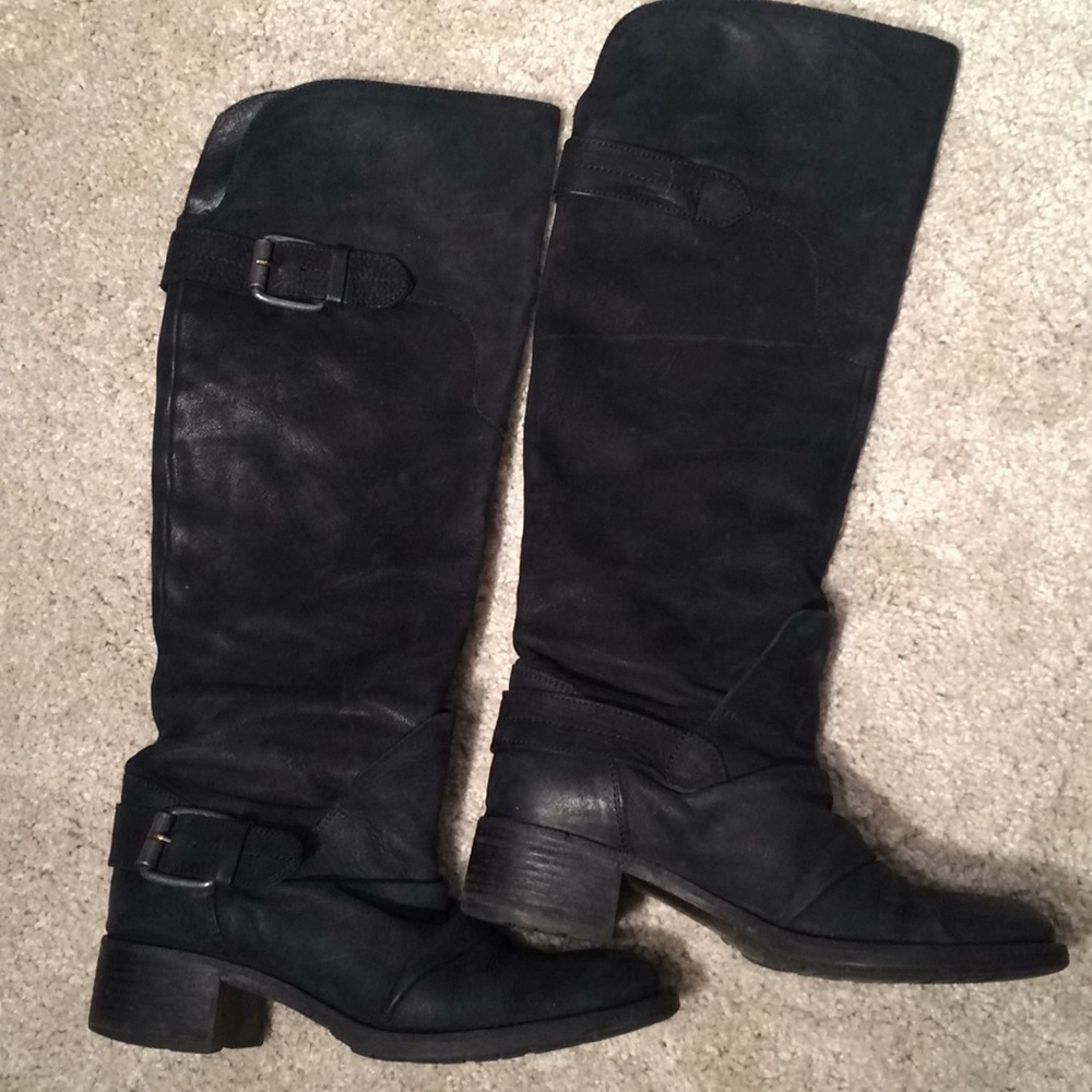Vera Wang Lavander Suede Riding Boots